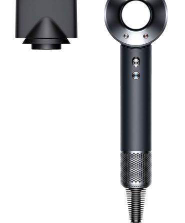 Refurbished Dyson Supersonic™ Origin hair dryer in Black/Nickel.